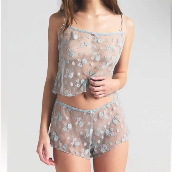 NWT SKIMS intimates scoop cami and short set mercury two tone size L Sold out - Picture 3 of 3